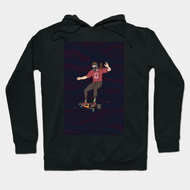 Star Skatin Hoodie by CalebLindenDesign